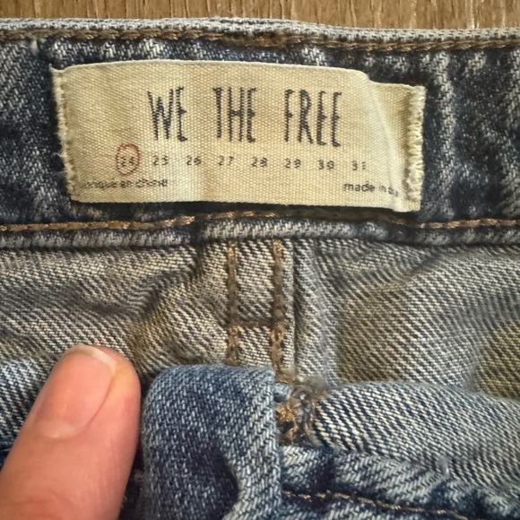 Free People "We The Free" denim zip front mini skirt - Picture 4 of 5